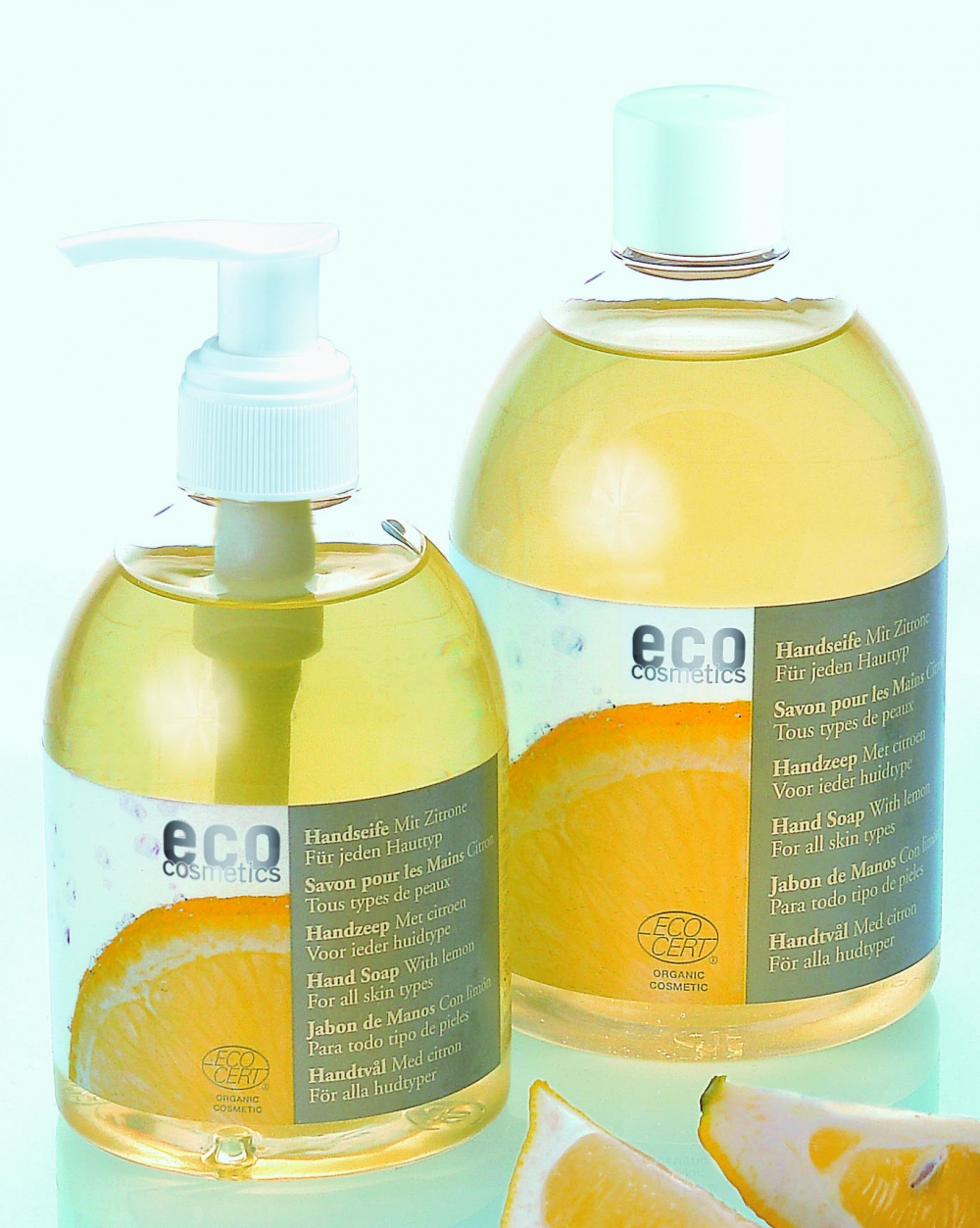 Эко мыло с органическим маслом лимона запаска eco cosmetics eco hand soap with lemon 500мл - мыло.